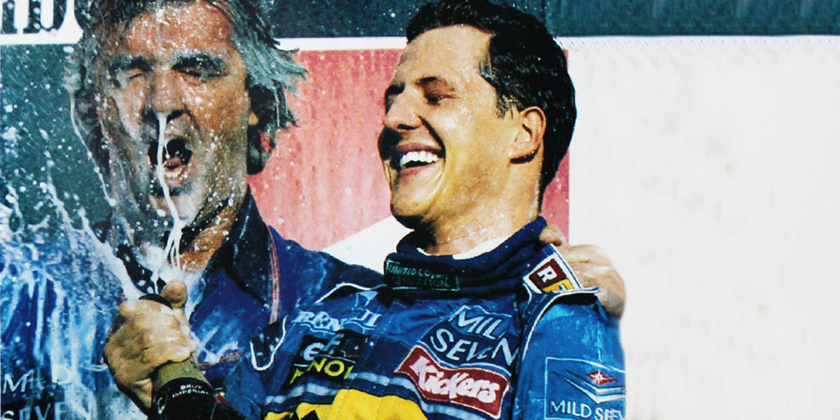 Flavio Briatore and Michael Schumacher