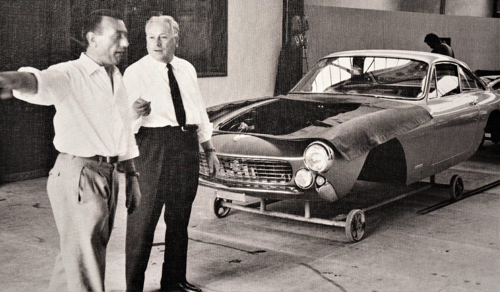 Sergio Scaglietti in his workshop