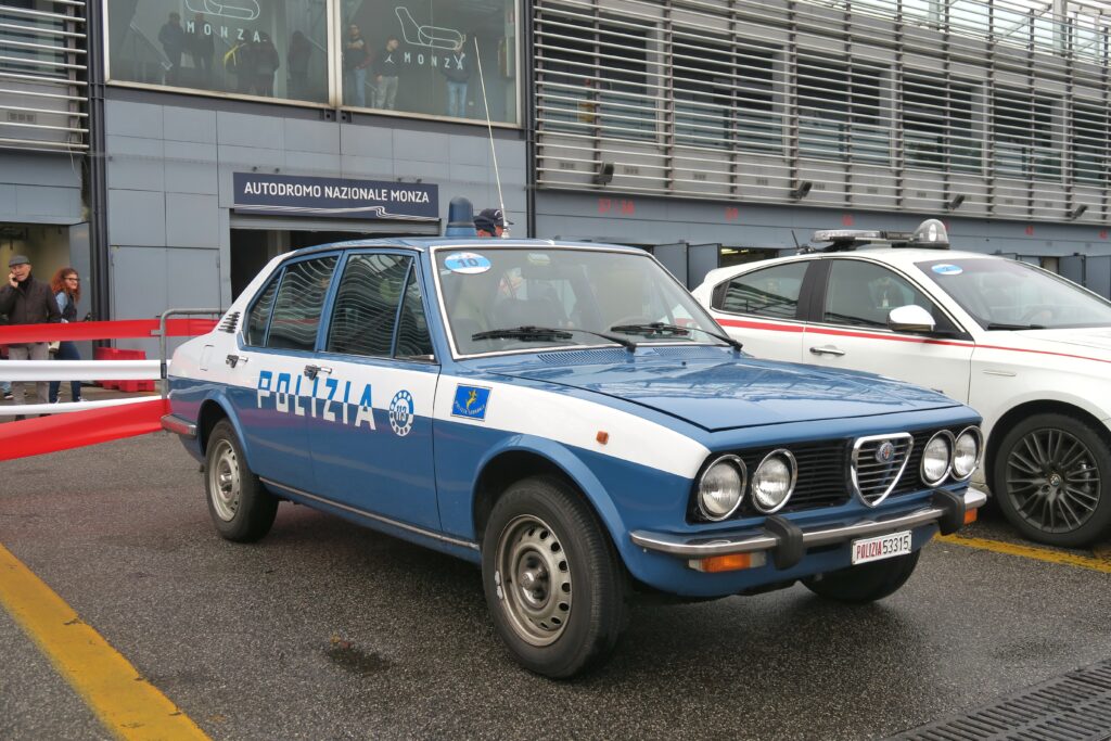 Autodromo di Monza Alfa Romeo Alfetta della Polizia 6RDS